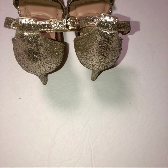 Kelly & Katie kristie gold glitter heels pumps 6 - Picture 5 of 8